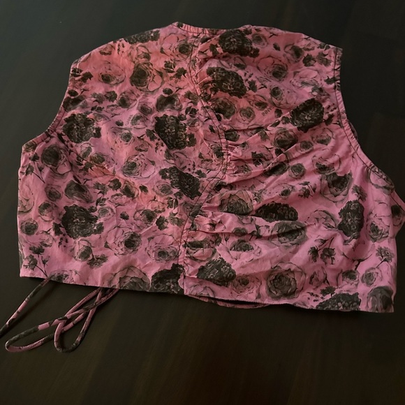 GANNI
Floral cotton poplin crop top (T1) - Picture 10 of 10